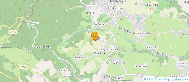 localisation de l'entreprise MONSIEUR FREDERIC PAGLIERO à POLLIONNAY
