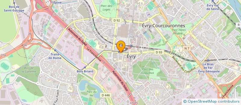 localisation de l'entreprise MONSIEUR FREDERIC PAGNEUX à EVRY-COURCOURONNES