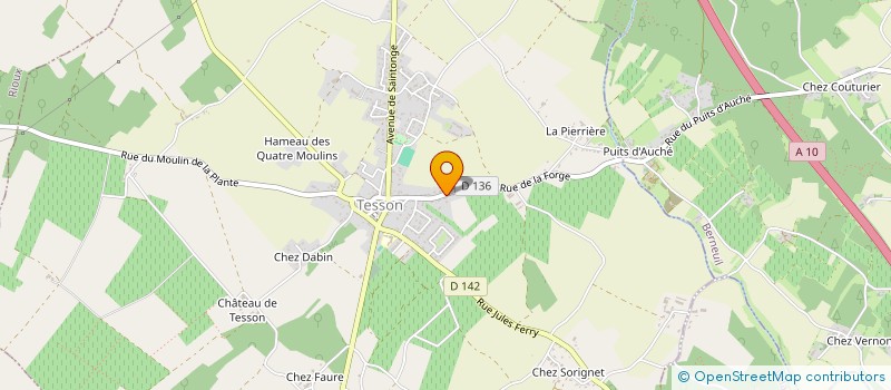 localisation de l'entreprise MONSIEUR FREDERIC PAHUS  TESSON