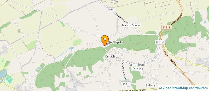 localisation de l'entreprise MONSIEUR FREDERIC PAILLOUD  ORNACIEUX-BALBINS