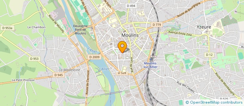 localisation de l'entreprise MONSIEUR FREDERIC PAPON  MOULINS