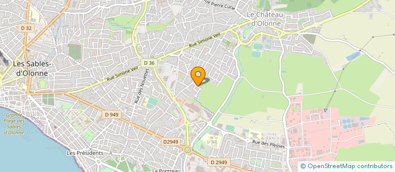 localisation de l'entreprise MONSIEUR FREDERIC PARANQUE  LES SABLES D'OLONNE