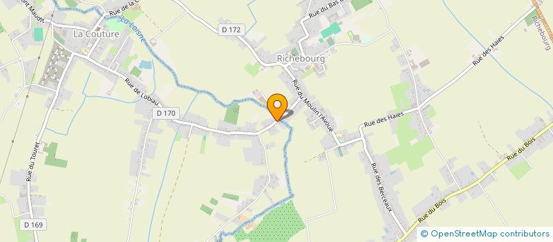 localisation de l'entreprise MONSIEUR FREDERIC PARENTY  LA COUTURE