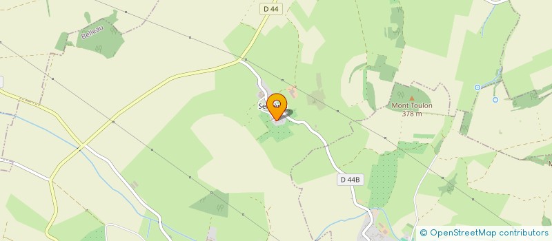 localisation de l'entreprise MONSIEUR FREDERIC PARISET  BELLEAU