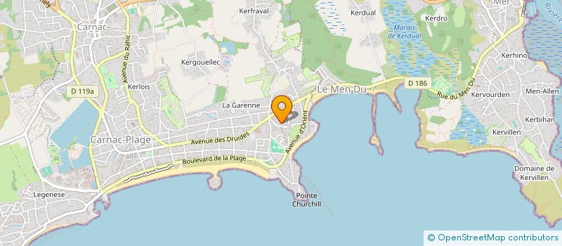 localisation de l'entreprise MONSIEUR FREDERIC PASGRRIMAUD  CARNAC