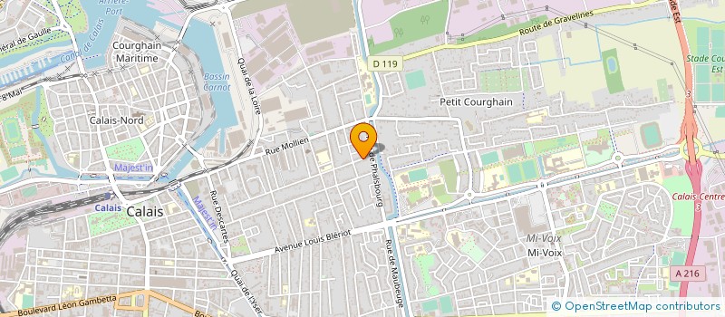 localisation de l'entreprise MONSIEUR FREDERIC PATRIARCHE  CALAIS