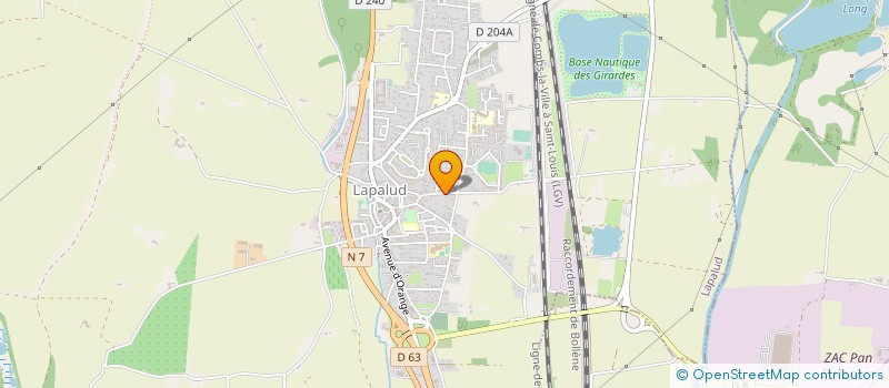 localisation de l'entreprise MONSIEUR FREDERIC PATY  LAPALUD