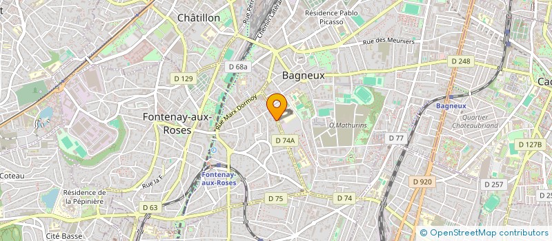 localisation de l'entreprise MONSIEUR FREDERIC PAUCHET à FONTENAY-AUX-ROSES