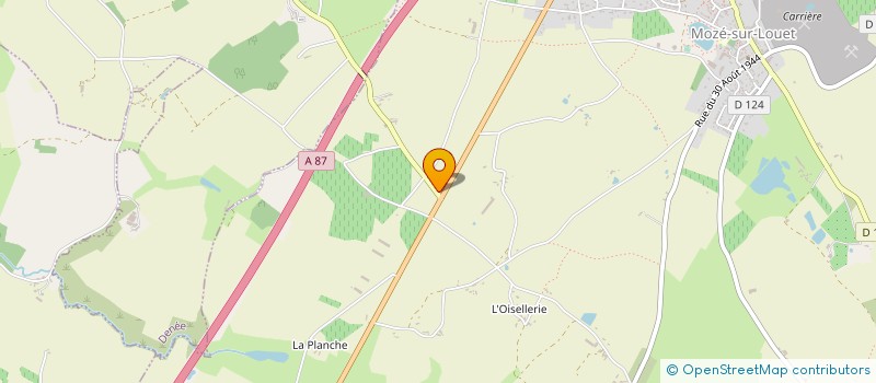 localisation de l'entreprise MONSIEUR FREDERIC PAUMEAU à MOZE-SUR-LOUET