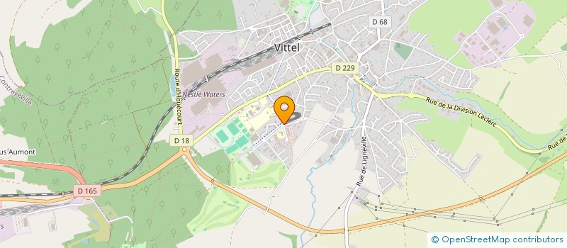 localisation de l'entreprise MONSIEUR FREDERIC PECHEUR  VITTEL