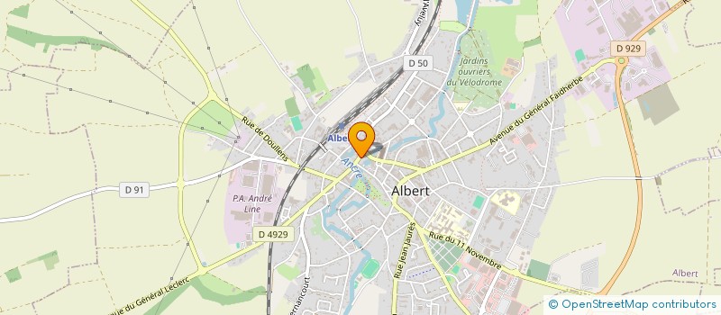 localisation de l'entreprise MONSIEUR FREDERIC PECQUEUR à ALBERT