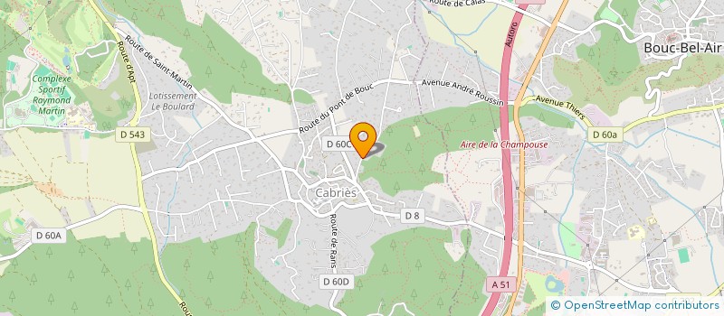 localisation de l'entreprise MONSIEUR FREDERIC PEILLON à CABRIES