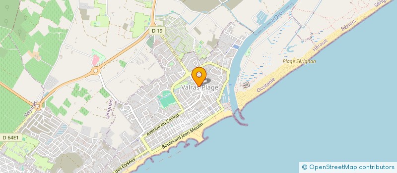 localisation de l'entreprise MONSIEUR FREDERIC PEITAVY  VALRAS-PLAGE