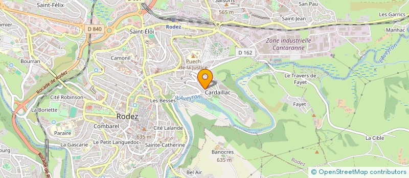 localisation de l'entreprise MONSIEUR FREDERIC PELAT  RODEZ