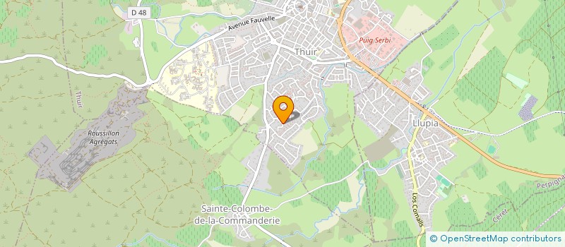 localisation de l'entreprise MONSIEUR FREDERIC PELLEGRIN  THUIR