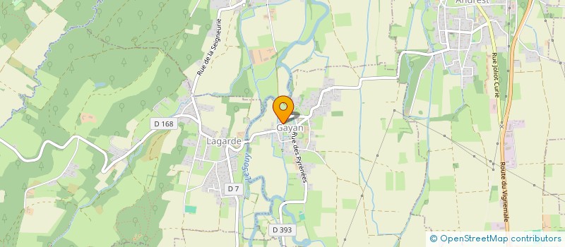 localisation de l'entreprise MONSIEUR FREDERIC PELLIN  GAYAN