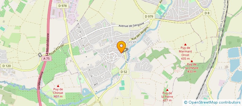 localisation de l'entreprise MONSIEUR FREDERIC PELLOUX  ORCET