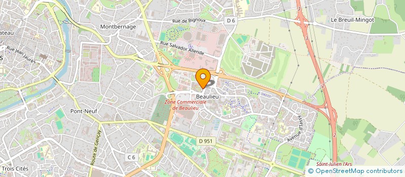 localisation de l'entreprise MONSIEUR FREDERIC PELTIER  POITIERS