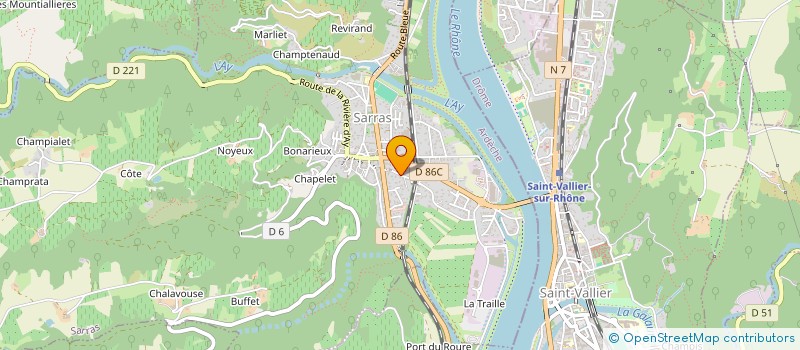 localisation de l'entreprise MONSIEUR FREDERIC PENET  SARRAS