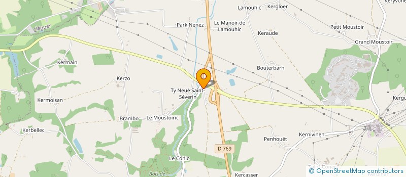 localisation de l'entreprise MONSIEUR FREDERIC PENHOET à CAUDAN