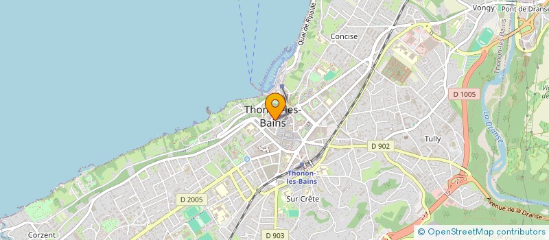 localisation de l'entreprise MONSIEUR FREDERIC PERDRIOLLE à THONON-LES-BAINS