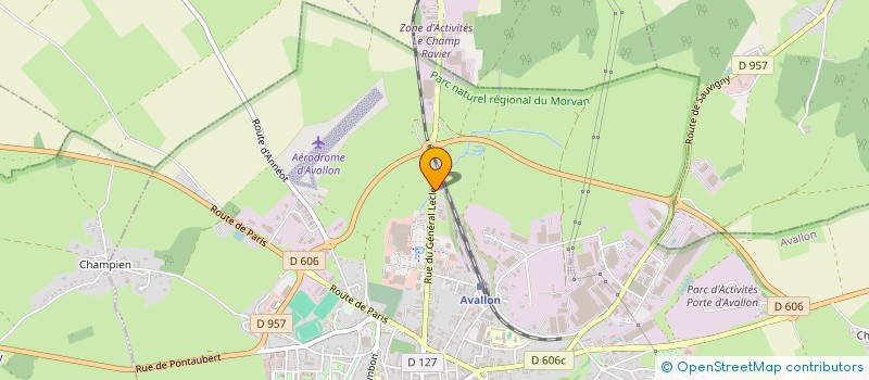 localisation de l'entreprise MONSIEUR FREDERIC PEREIRA à AVALLON