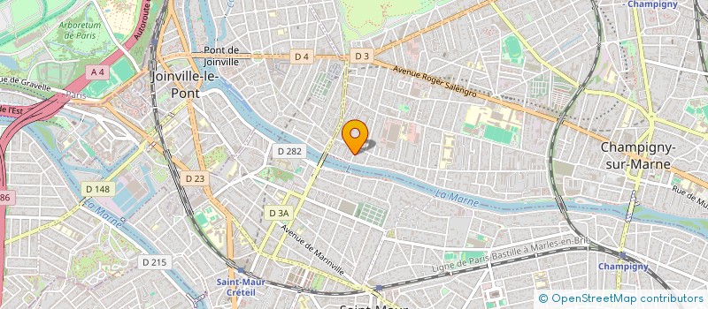 localisation de l'entreprise MONSIEUR FREDERIC PEREIRA BARREIRO à CHAMPIGNY-SUR-MARNE