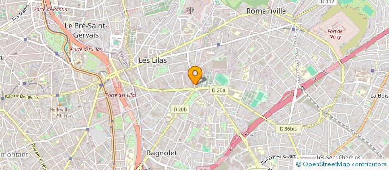 localisation de l'entreprise MONSIEUR FREDERIC PEREIRA DE CAMPOS à BAGNOLET