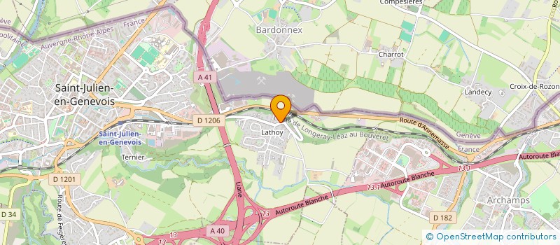 localisation de l'entreprise MONSIEUR FREDERIC PEREZ  SAINT-JULIEN-EN-GENEVOIS