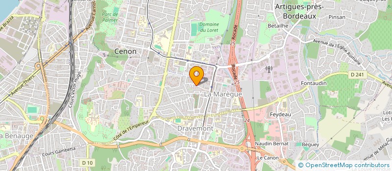 localisation de l'entreprise MONSIEUR FREDERIC PERIGNON  CENON