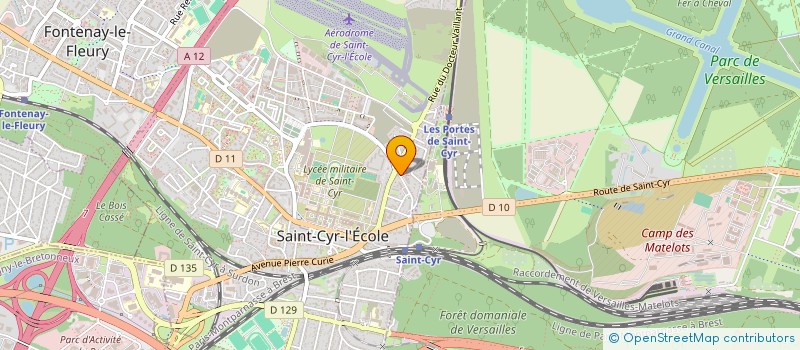 localisation de l'entreprise MONSIEUR FREDERIC PERRAUDEAU à SAINT-CYR-L'ECOLE