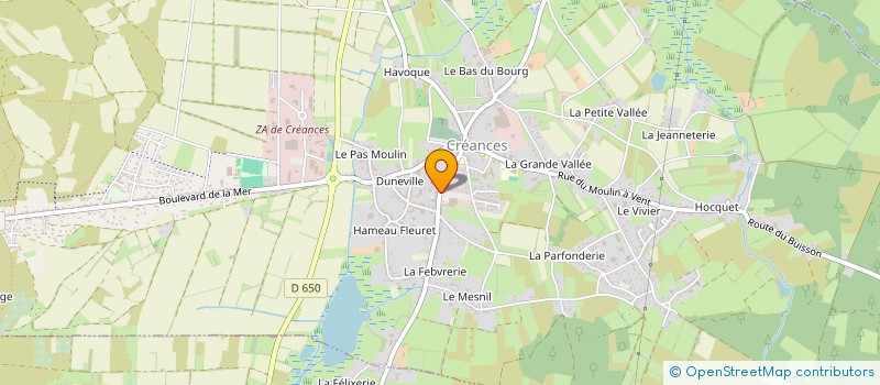 localisation de l'entreprise MONSIEUR FREDERIC PERRIGAULT  CREANCES