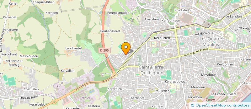 localisation de l'entreprise MONSIEUR FREDERIC PERROT à BREST