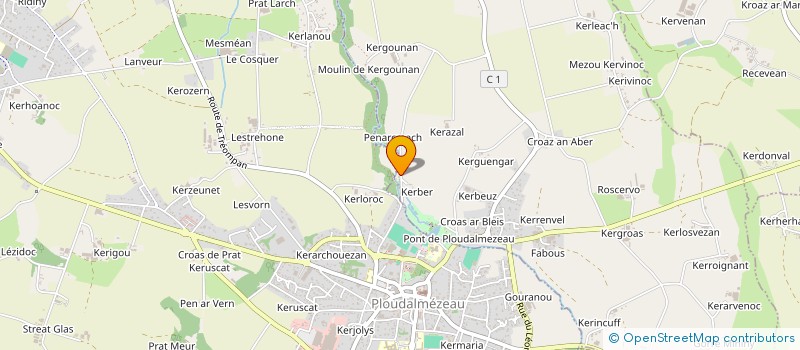 localisation de l'entreprise MONSIEUR FREDERIC PERROT  LAMPAUL-PLOUDALMEZEAU