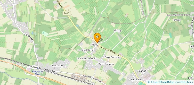 localisation de l'entreprise MONSIEUR FREDERIC PERROTIN  SAINT-MARTIN-LE-BEAU