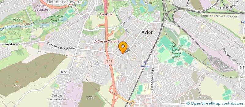 localisation de l'entreprise MONSIEUR FREDERIC PERROUCHET à AVION