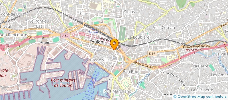 localisation de l'entreprise MONSIEUR FREDERIC PETETIN  TOULON