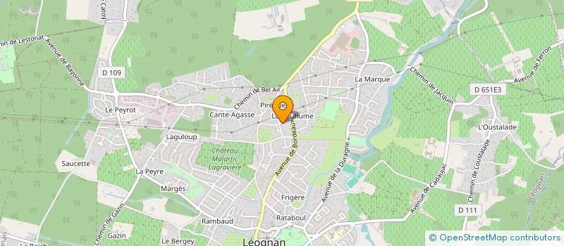localisation de l'entreprise MONSIEUR FREDERIC PETIT à LEOGNAN