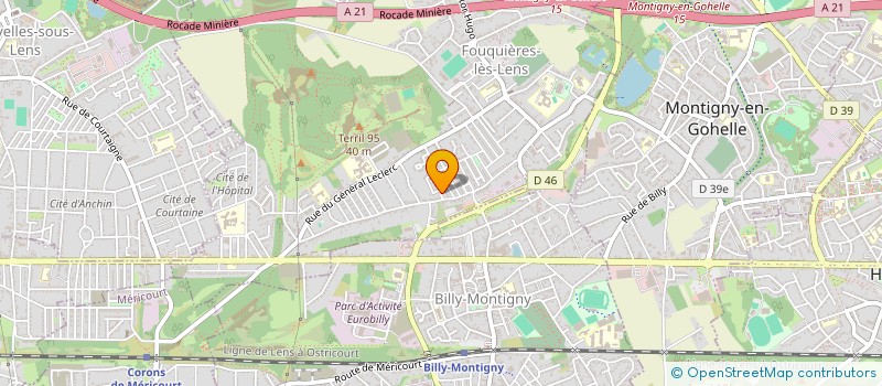 localisation de l'entreprise MONSIEUR FREDERIC PETIT  FOUQUIERES-LES-LENS