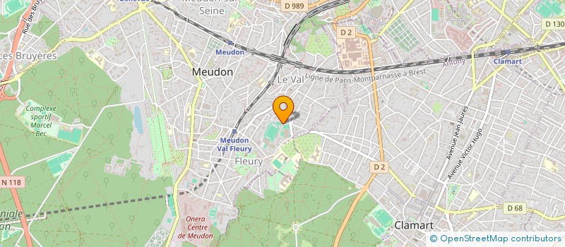 localisation de l'entreprise MONSIEUR FREDERIC PETITJEAN à MEUDON