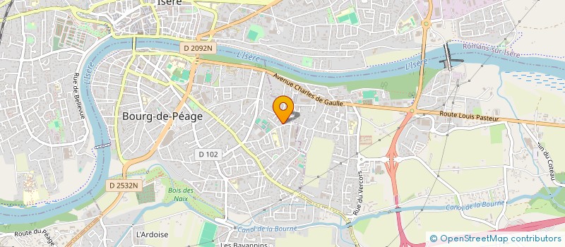 localisation de l'entreprise MONSIEUR FREDERIC PETITJEAN  BOURG-DE-PEAGE