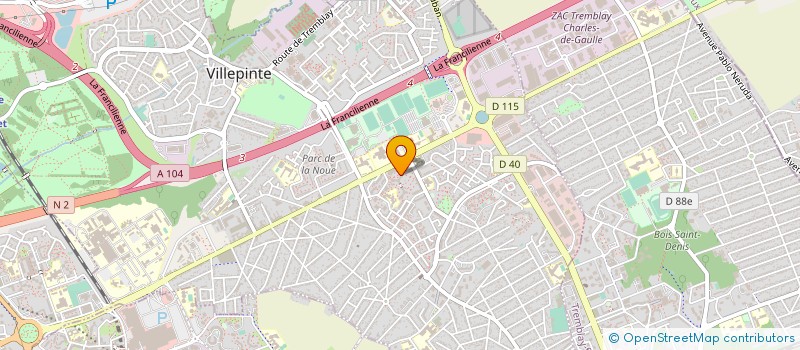 localisation de l'entreprise MONSIEUR FREDERIC PETITOT à VILLEPINTE