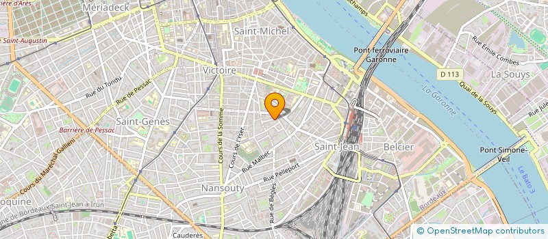 localisation de l'entreprise MONSIEUR FREDERIC PEYROU  BORDEAUX