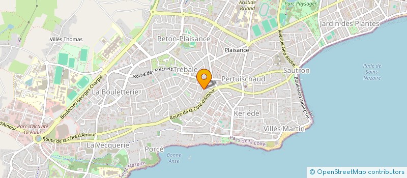 localisation de l'entreprise MONSIEUR FREDERIC PEZERON à SAINT-NAZAIRE