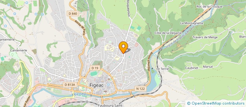 localisation de l'entreprise MONSIEUR FREDERIC PIACENTINO  FIGEAC