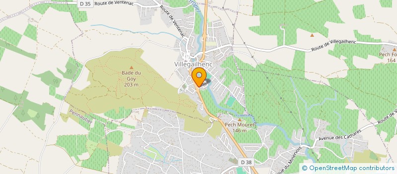 localisation de l'entreprise MONSIEUR FREDERIC PIANNE  VILLEGAILHENC