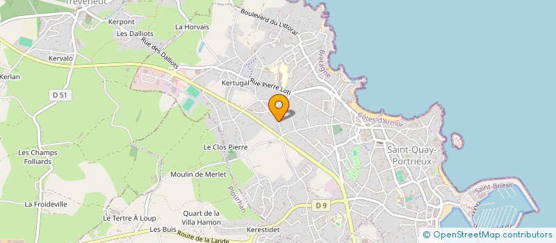 localisation de l'entreprise MONSIEUR FREDERIC PICHON  SAINT-QUAY-PORTRIEUX