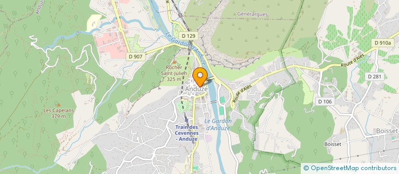 localisation de l'entreprise MONSIEUR FREDERIC PICHOT à ANDUZE