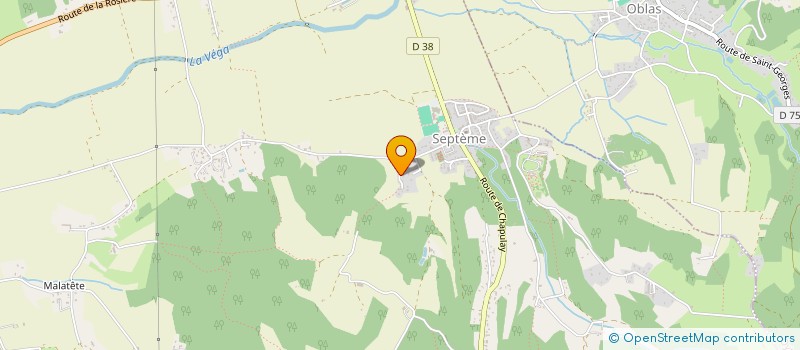 localisation de l'entreprise MONSIEUR FREDERIC PICHOUD  SEPTEME