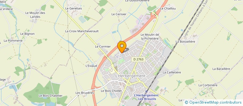 localisation de l'entreprise MONSIEUR FREDERIC PICORIT  L'HERBERGEMENT